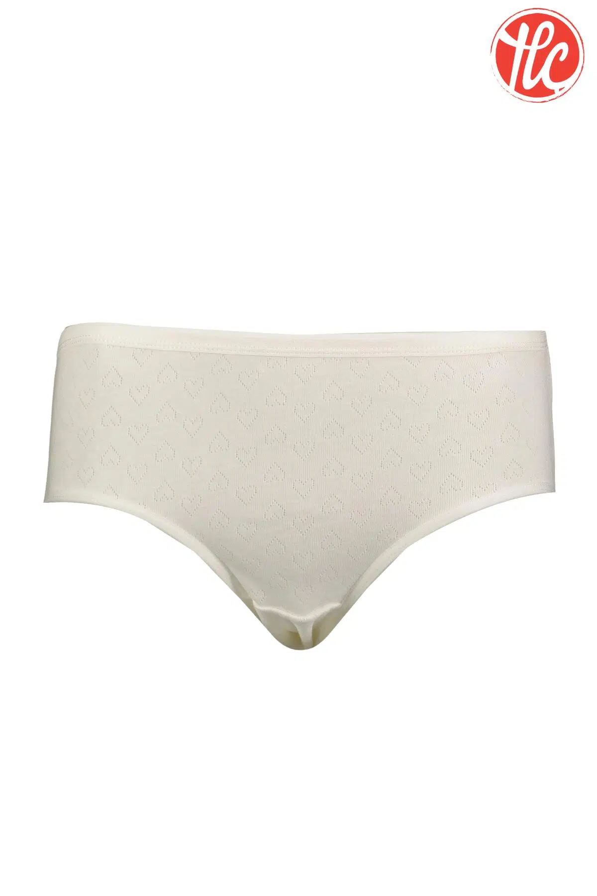 Yıldız 3592 Ekru Kalpli Yüksek Bel Kadın Bato Külot - EKRU