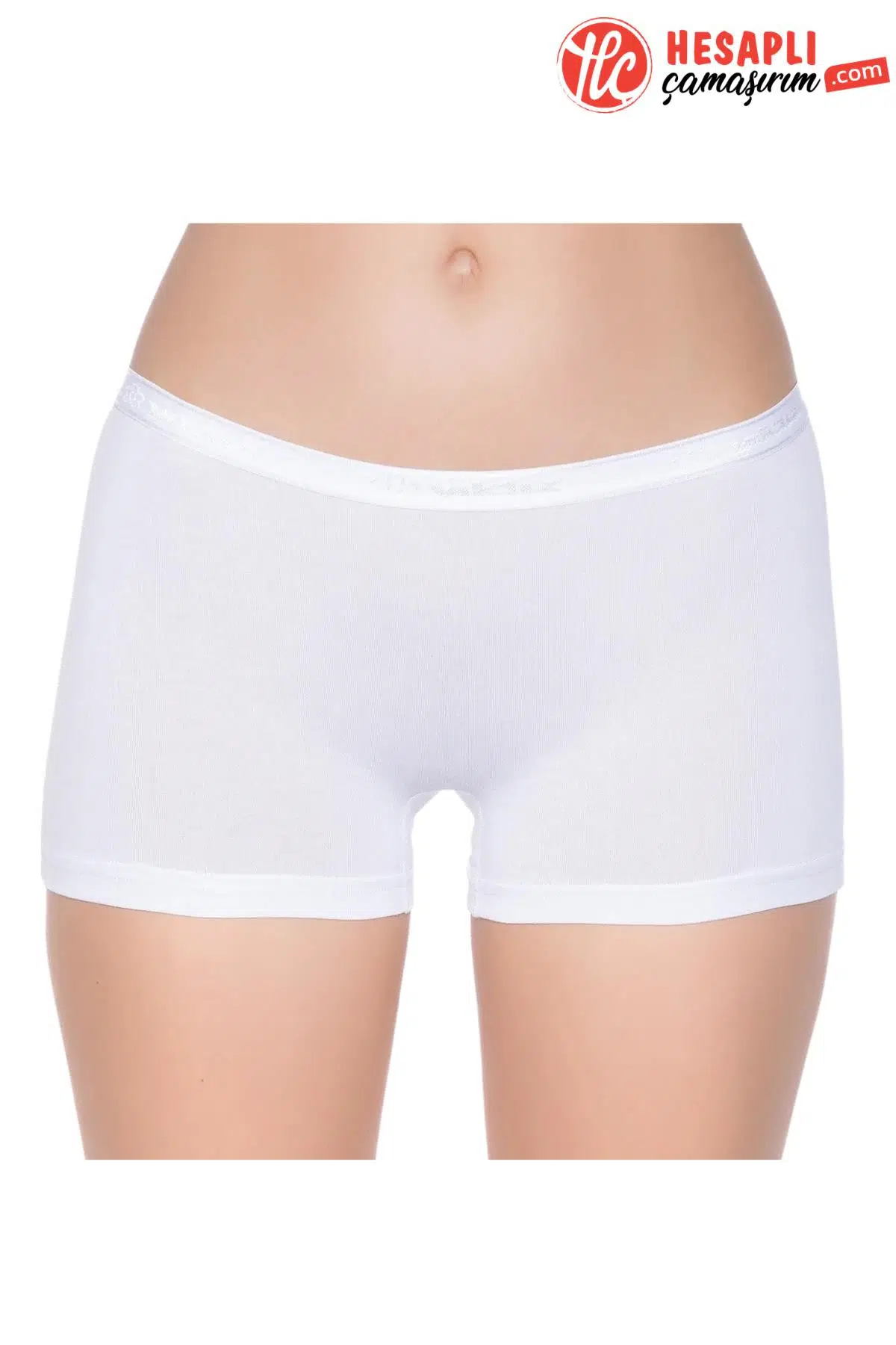 Yıldız 3620 Kadın Beyaz Modal Pamuklu Rahat Kemerli Boxer