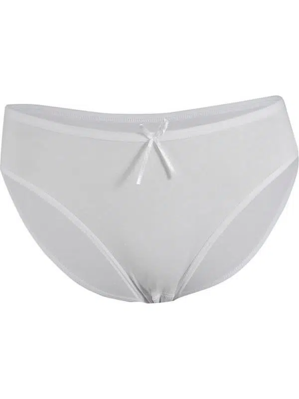 Yıldız 3910 Beyaz Likralı Bambu Kadın Bikini Külot - BEYAZ