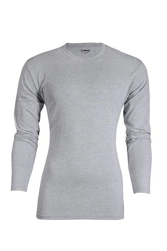 Yıldız 87 Gri Likralı Uzun Kollu Erkek Tişört Atlet - GRİ